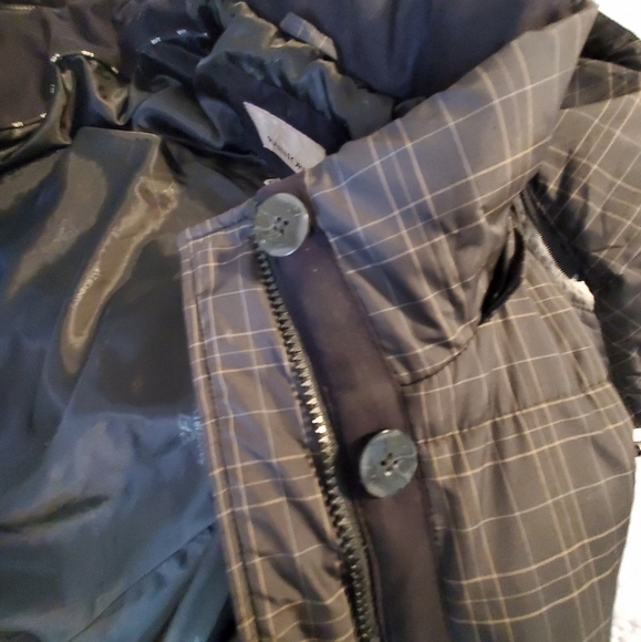 RFT RAINFOREST Women's Hoodie Puffer Jacket Black Plaid Size Extra Large - Picture 3 of 11